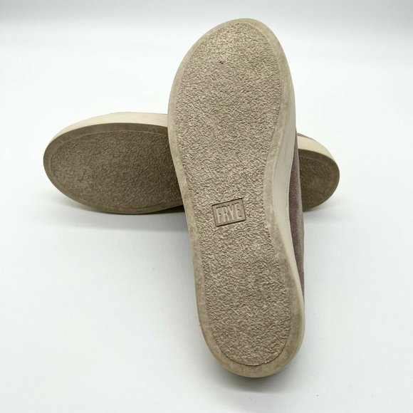 Frye Lena Dusty Rose Pink Suede Leather Sneaker Mule 8.5 - Picture 6 of 7